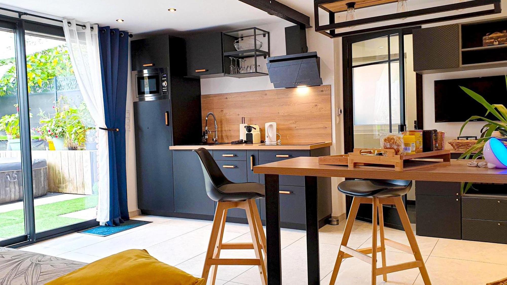 Gary Suite - Studio Cosy, Spa Et Jardin Privatif A 4 Min De Cambrai Awoingt Ngoại thất bức ảnh