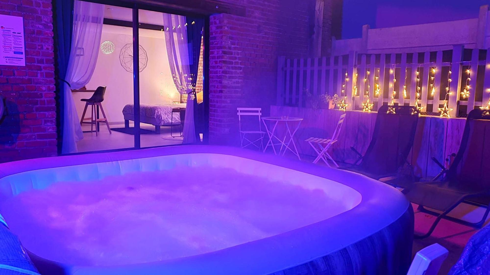 Gary Suite - Studio Cosy, Spa Et Jardin Privatif A 4 Min De Cambrai Awoingt Ngoại thất bức ảnh